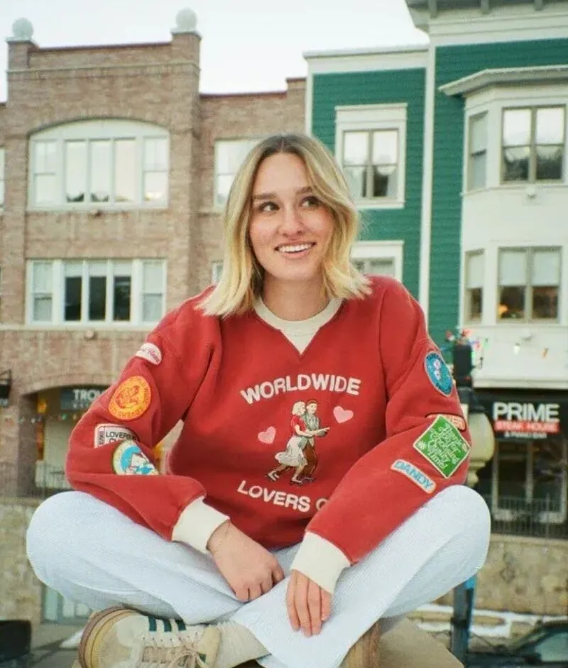 Dandy Lovers Club Sweatshirt in Red